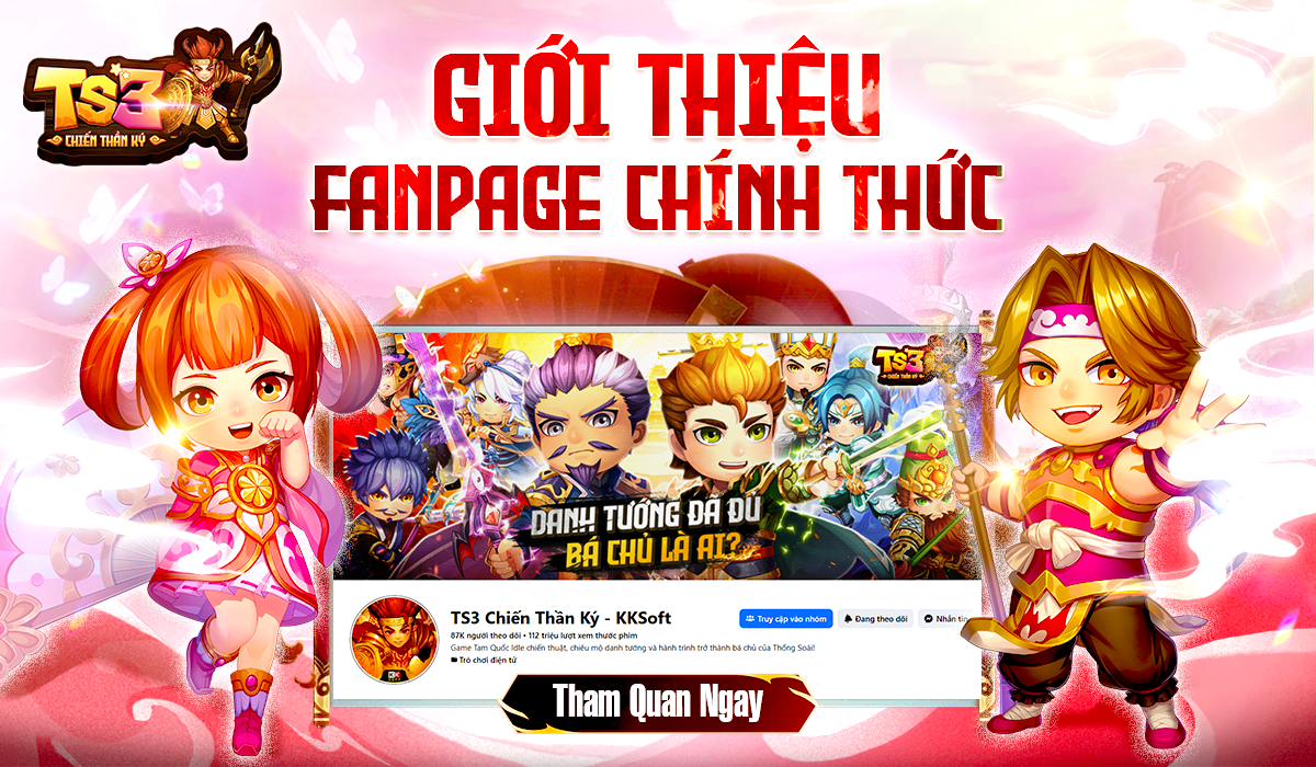 [Tin Game] – Công Bố Fanpage Chính Thức TS3 Chiến Thần Ký